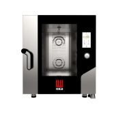 Forno elettrico a convezione con vapore diretto Modello MKF711TS TOUCH SCREEN Capacità n.7 teglie/griglie GN 1/1 cm 53 x 32,5 Potenza Kw 11,4