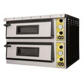 Forno Elettrico meccanico per pizza PF 2 camera di cottura N. Pizze 6 + 6 (Ø cm 35) Modello Medea66