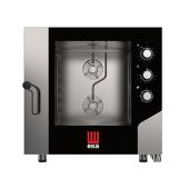 Forno elettrico ventilato a convezione con vapore per gastronomia, panetteria e pasticceria Modello MKF621S Capacità N° 6 teglie GN 2/1 Potenza Kw 18,4