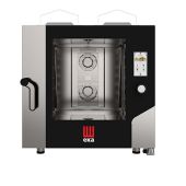 Forno a gas combinato convezione vapore 6 teglie 2/1 GN con TOUCH SCR Modello MKF621GTS Potenza elettrica Kw 0,3 Potenza termica Kw13