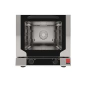 Forno elettrico a convezione Modello EKF423NP ventilato per pasticceria , gastronomia, panetteria Capacità N° 4 teglie (429x345 mm) Potenza Kw 2,8 Apertura a ribalta