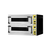 Forno Elettrico meccanico per pizza PF Modello ALFA XL 22L 2 camere di cottura N. Pizze 2 + 2 (Ø cm 40) o N.1 + 1 Teglie in verticale 60X40