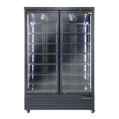 Armadio Frigo Refrigerato Modello RFG1350B Porte a vetro NERO