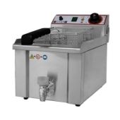 Friggitrice Elettrica Da banco con rubinetto Modello FBR7LT Potenza: KW 3.25 Monofase