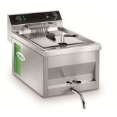 Friggitrice Elettrica Da banco Modello MFR12R con rubinetto Potenza 9000 Watt