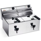 Friggitrice Elettrica Da banco Modello ELDORADO 10X2R con rubinetti