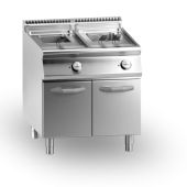 Friggitrice gas 2 vasche MDLR Scambiatori in vasca Modello CL7080FRGS13PW