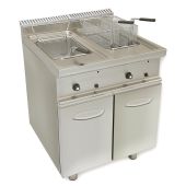 Friggitrice elettrica CI 2 Vasche Potenza kW 33 Modello RisFri012