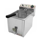 Friggitrice Elettrica Da banco con rubinetto Modello FR8 Potenza: KW 3