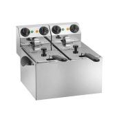Friggitrice Elettrica Da banco doppia Modello FE88S Potenza: 3600 + 3600 W