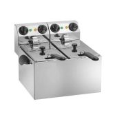 Friggitrice Elettrica Da banco doppia Modello FE44 Potenza: 2000 + 2000 W