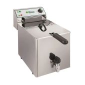 Friggitrice Elettrica Da banco Modello FR8RN Dotata di rubinetto di Sicurezza per lo scarico dell' olio