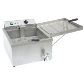 Friggitrice Elettrica Da banco con rubinetto Modello FDF11 Potenza KW 3