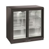 Frigorifero retro banco a 4 ripiani 2 porte scorrevoli\Espositore bibite Modello BBC208S