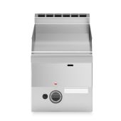 Fry top a gas piastra liscia cromata MDLR Modello F6030FTGCLT