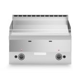 Fry top a gas piastra liscia cromata MDLR Modello F6060FTGCLT