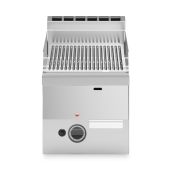 Fry top a gas piastra rigata cromata MDLR Modello F6030FTGCRT