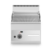 Fry top a gas Piastra rigata cromata MDLR Modello F6540FTGCRT