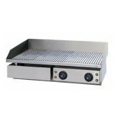 Fry Top Elettrico Modello GHN75R Piastra cromata rigata Piano cottura cm 72,5x40