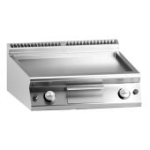 Fry top elettrico piastra liscia cromata MDLR Modello CL7080FTESCRT