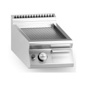Fry top elettrico piastra rigata cromata MDLR Modello CL7040FTRESCRT