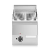 Fry top elettrico piastra rigata cromata MDLR Modello F6030FTECRT