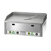 FryTop a gas Modello FRY2LM doppio liscio piano in acciaio