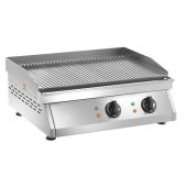 Fry top elettrico da banco Modello FT2R Piano di cottura rigato