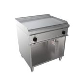 Fry Top elettrico CI Modello RisFry040 2 Zone di Cottura PIASTRA RIGATA Potenza kW 10,8