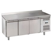 Tavolo Refrigerato tre porte In acciaio inox AISI 201 ForCold  GN1/1 (cm 53 x 32,5) ventilato Modello M-GN3200BT-FC