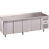 Tavolo Refrigerato quattro porte In acciaio inox AISI 201 ForCold  GN1/1 (cm 53 x 32,5) ventilato Modello M-GN4200TN-FC