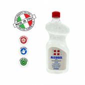 Gel Mani disinfettante ad ampio spettro di efficacia contro Virus e Spore presidio medico chirurgico Confezione di 12 flaconi di 1000 ml Modello ALCOGEL12LT