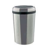 Gettacarte basculante MDL In acciaio inox, con finitura brillante Con coperchio basculante in ABS Modello 109777