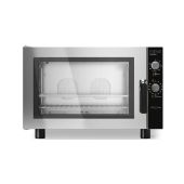 Forno elettrico a convezione con umidificatore MDLR per gastronomia Apertura a bandiera Modello GEU411