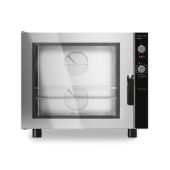 Forno elettrico a convezione con umidificatore MDLR per gastronomia Apertura a bandiera Modello GEU611