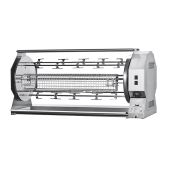 Girarrosto a Legna Planetario ENG Modello CAMINO42P da Incasso Capacità N. 42 Polli N. 2 motori Dischi planetari inox N. 6 aste con forchette cm 111,5