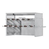 Girarrosto \ Churrasco a Carbonella Motorizzato ENG Modello ChurrascoM11 2 piani N. 11 Spade assortite in acciaio inox cm 50