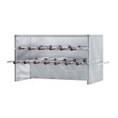 Girarrosto \ Churrasco a Carbonella Motorizzato ENG Modello ChurrascoM13 2 piani N. 13 Spade assortite in acciaio inox cm 50