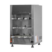 Girarrosto Elettrico ENG Modello ChurrascoCM8E 3 piani Motori indipendenti per ogni spada Spade N. 8 in acciaio inox