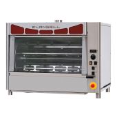 Girarrosto elettrico planetario ENG Capacità n. 24/30 polli N.6 aste in tubolare inox 12x12 mm Modello GER6