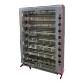 Girarrosto a gas verticale ENG ELBA48PG Capacità 48 Polli 8 aste