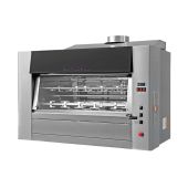 Girarrosto a Legna Planetario ENG Modello LEGNA30P Capacità N. 30 Polli Dischi planetari inox n. 6 aste cm 91