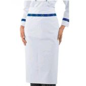 Grembiule Cuoco Rondin IC 100% cotone Colore bianco con cordino logo Euro Modello 114499