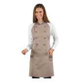 Grembiule ASSUAN unisex 65% Poliestere 35% Cotone Tortora+fango Modello 037335