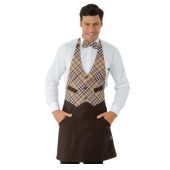 Grembiule Garcon unisex 100% Poliestere Moro + tartan 415 Modello 037062