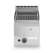 Griglia pietra lavica in acciaio inox 1 zona di cottura MDLR Modello F6030GRLIT