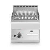Griglia pietra lavica in acciaio inox 1 zona di cottura MDLR Modello F6540GRLIT