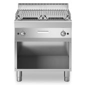 Griglia pietra lavica 2 zone di cottura MDLR Armadio aperto Modello F7080GRLIA