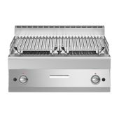Griglia pietra lavica 2 zone di cottura MDLR Modello F7080GRLIT