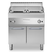 Griglia pietra lavica 2 zone di cottura MDLR Armadio con porte Modello F7080GRLIP